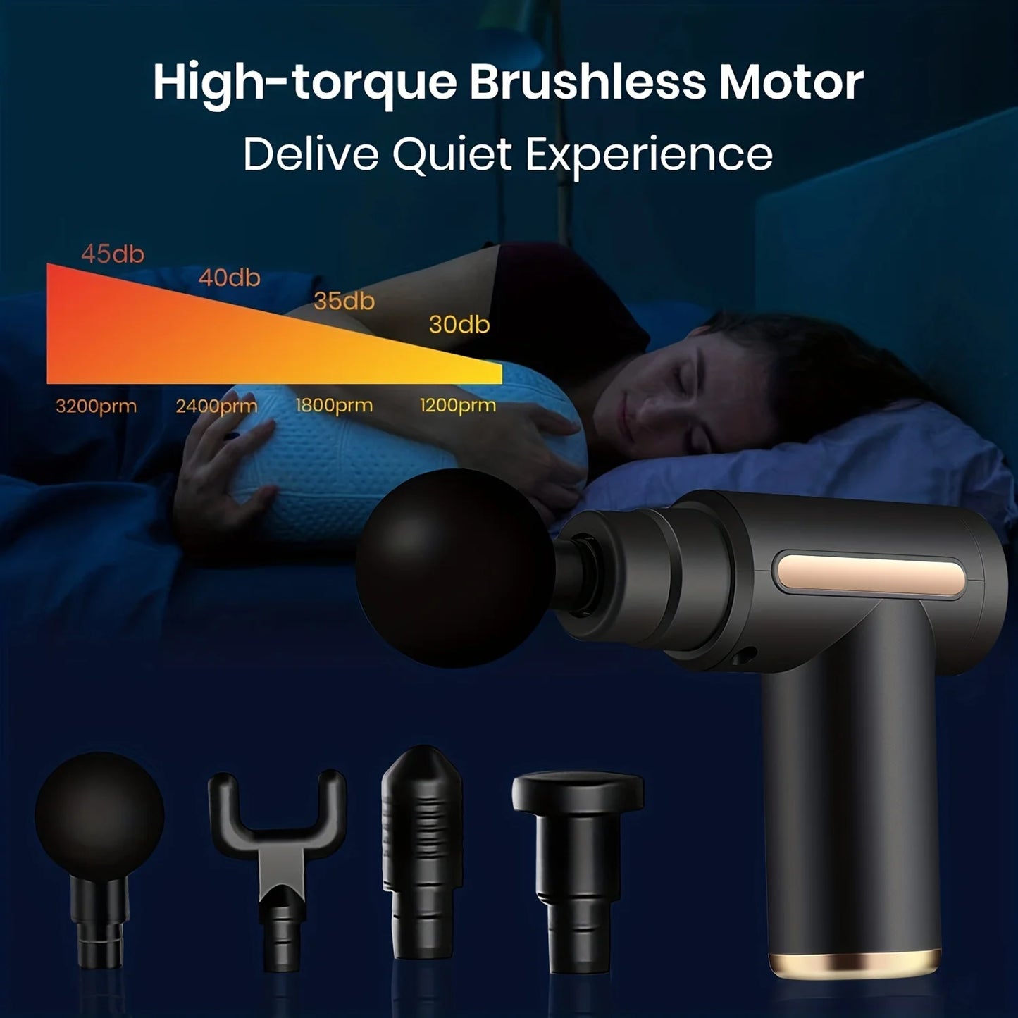 Mini Muscle Massage Gun Protable Body Massager Deep Handheld Percussion Massager For Body Back And Neck Leg