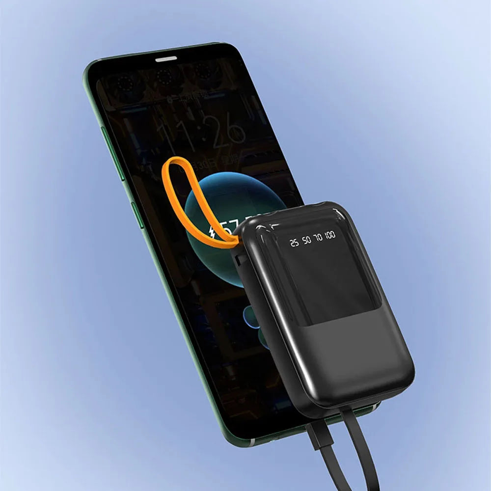 18650 Power Bank Fast Charging Powerbank Portable Battery Charger PowerBank For iPhone Xiaomi 4IN1 Mini Battery Storage Boxes