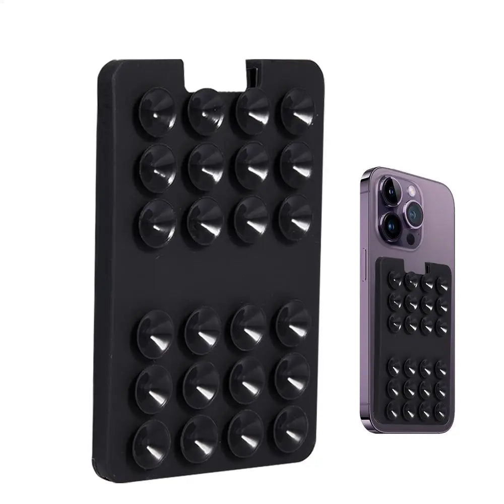 Suction Cup Card Holder For Phone Adhesive Card Mount For Phone Reliable Fixation Phone Holding Tool For Window Wall Shower
