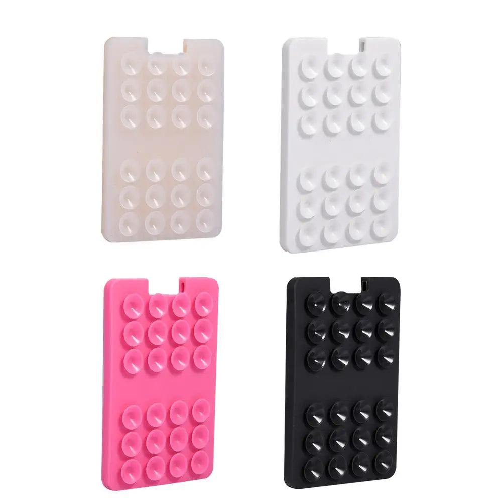 Suction Cup Card Holder For Phone Adhesive Card Mount For Phone Reliable Fixation Phone Holding Tool For Window Wall Shower