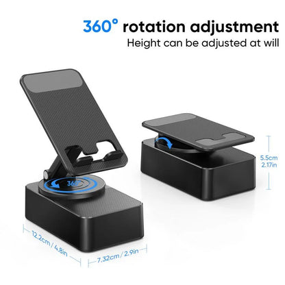 Wireless Audio Bluetooth Speaker withPower Bank, 5 in 1 Emergency Charging LEDPhone Holder Festival Gifts for Friend Family
