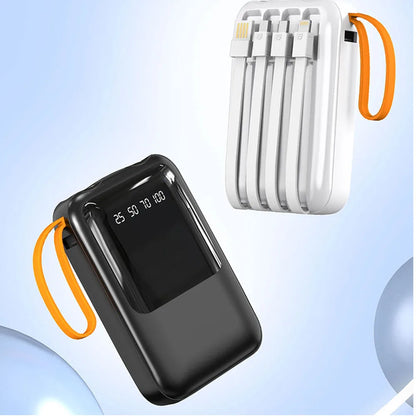 18650 Power Bank Fast Charging Powerbank Portable Battery Charger PowerBank For iPhone Xiaomi 4IN1 Mini Battery Storage Boxes