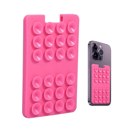 Suction Cup Card Holder For Phone Adhesive Card Mount For Phone Reliable Fixation Phone Holding Tool For Window Wall Shower