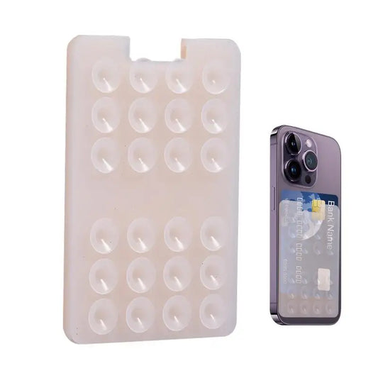 Suction Cup Card Holder For Phone Adhesive Card Mount For Phone Reliable Fixation Phone Holding Tool For Window Wall Shower