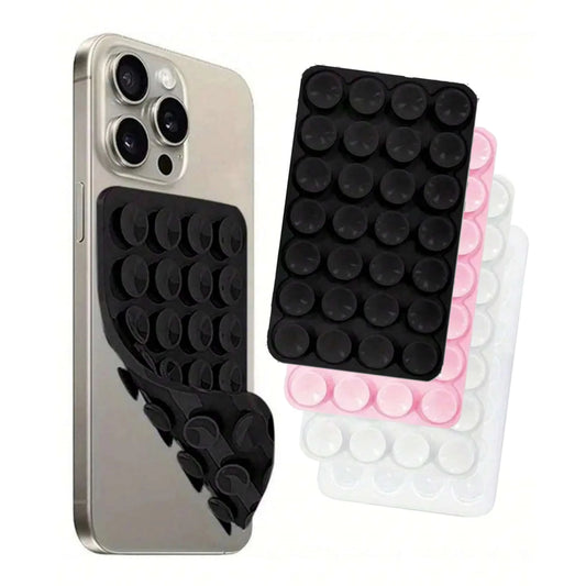 Silicone Suction Phone Holder Multifunctional Suction Cup Wall Stand Anti-Slip Phone Case Back Holder for Makeup Selfie Video