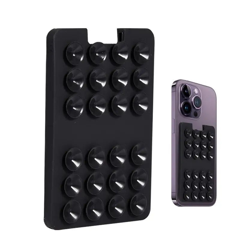 Suction Cup Card Holder For Phone Adhesive Card Mount For Phone Reliable Fixation Phone Holding Tool For Window Wall Shower
