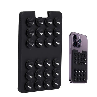 Suction Cup Card Holder For Phone Adhesive Card Mount For Phone Reliable Fixation Phone Holding Tool For Window Wall Shower